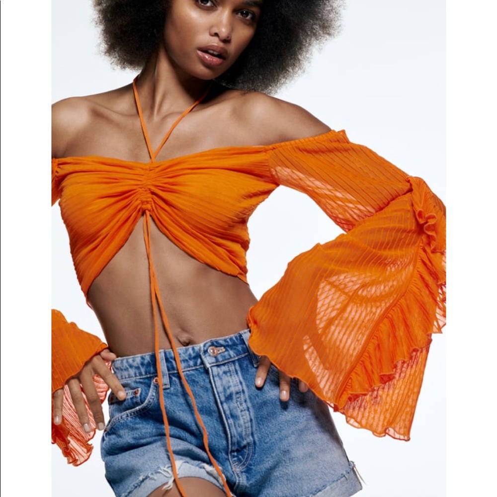 Zara ruffle top